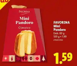 Lidl Favorina Mini Pandoro promoção
