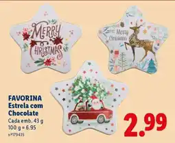 Lidl FAVORINA Estrela com Chocolate promoção