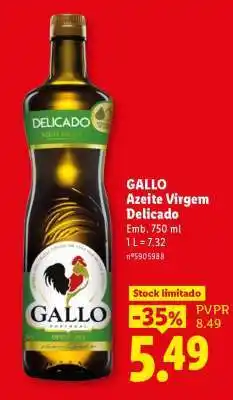 Lidl Gallo Azeite Virgem Delicado promoção