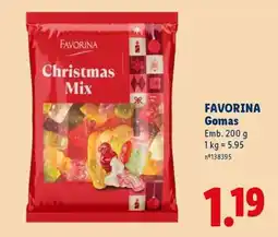 Lidl Favorina Gomas promoção