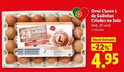 Lidl Ovos Classe L de Galinhas Criadas no Solo promoção