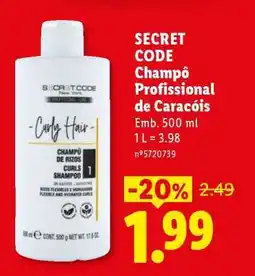 Lidl SECRET CODE Champô Profissional de Caracóis promoção