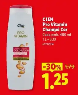 Lidl CIEN Pro Vitamin Champô Cor promoção