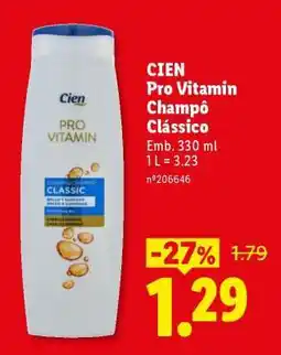 Lidl CIEN Pro Vitamin Champô Clássico promoção