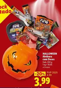 Lidl Halloween Abóbora com Doces promoção