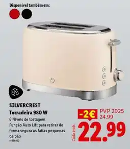 Lidl SILVERCREST Torradeira 980 W promoção