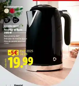 Lidl SILVERCREST Fervedor de Água 3100 W promoção