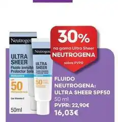 Neutrogena - fluído: ultra sheer spf50