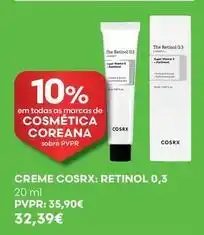Auchan Cosrx - creme: retinol 0,3 promoção