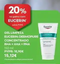 Auchan Eucerin - gel limpeza dermopure concentrado bha + aha + pha promoção
