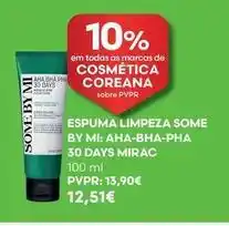 Auchan Some by mi - espuma limpeza: aha-bha-pha 30 days mirac promoção