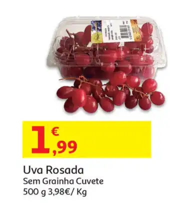 Auchan Uva Rosada sem Graínha Cuvete 500g promoção