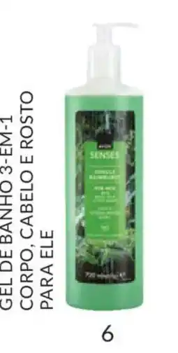 Avon Gel De Banho 3 em 1 Corpo Cabelo e Rosto Para ele promoção