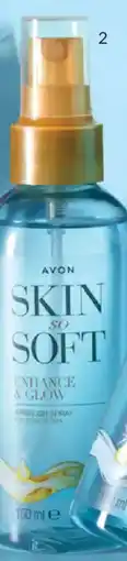Avon Skin no soft Enhance & Glow Spray Autobronzeador promoção