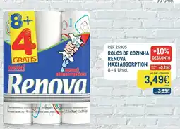 Makro Rolos de cozinha renova maxi absorption promoção