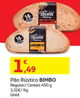 Auchan Pão Rústico BIMBO 450g promoção