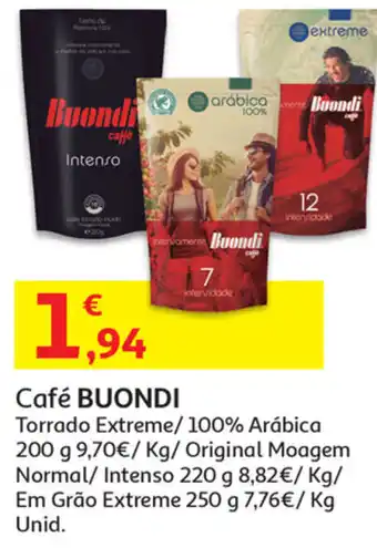 Auchan Café Buondi 200g promoção