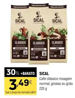 Coviran Sical café clássico moagem normal, grossa ou grão promoção