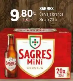 Coviran Sagres mini cerveja promoção