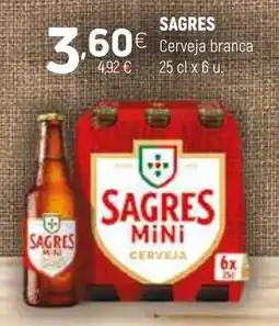 Coviran Sagres mini cerveja promoção
