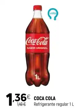 Coviran Coca Cola Refrigerante regular 1 L promoção