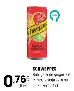 Coviran schweppes refrigerante ginger ale citrus promoção