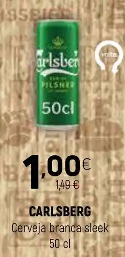 Coviran carlsberg cerveja branca sleek promoção