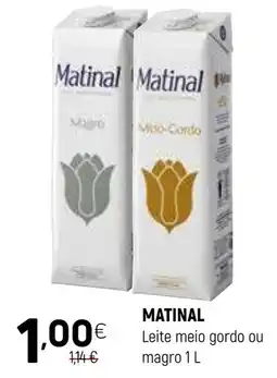 Coviran Matinal leite meio gordo ou magro promoção