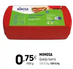 Coviran Mimosa queijo barra promoção