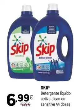 Coviran skip detergente líquido active clean ou sensitive promoção