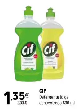 Coviran Cif detergente loiça concentrado promoção