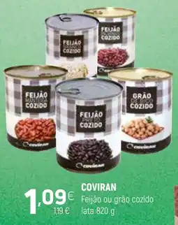 Coviran Feijão ou grão cozido coviran promoção