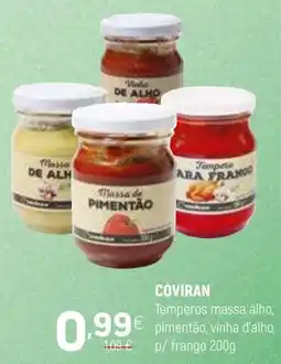 Coviran Coviran temperos massa alho, pimentão, vinha d'alho, p/ frango promoção
