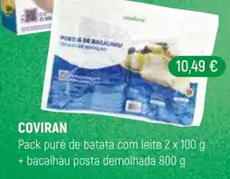 Coviran Coviran pack puré de batata com leite promoção