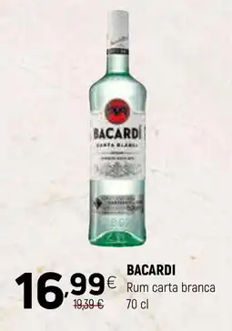 Coviran Bacardi rum carta branca promoção