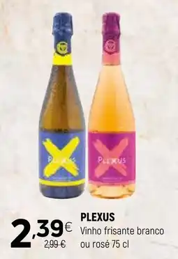 Coviran Plexus vinho frisante branco ou rosé promoção