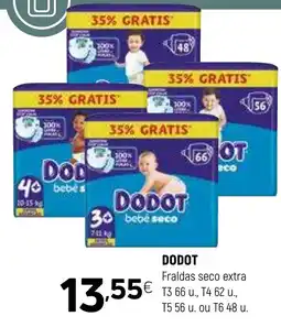 Coviran Dodot fraldas seco extra promoção