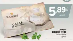 Coviran Caras de bacalhau jumbo pré-embaladas lugrade promoção