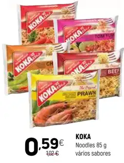 Coviran koka noodles 85 g vários sabores promoção