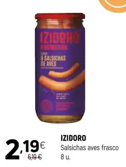 Coviran Izidoro salsichas aves frasco promoção