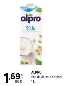 Coviran Alpro bebida de soja original promoção