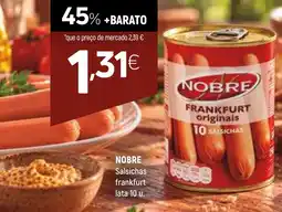 Coviran Nobre salsichas frankfurt promoção
