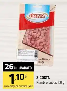 Coviran Sicosta Fiambre cubos promoção