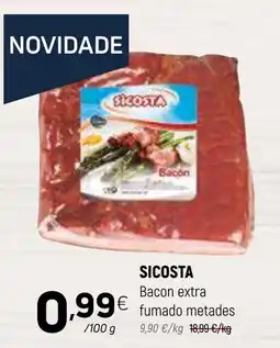 Coviran Sicosta bacon extra fumado metades promoção