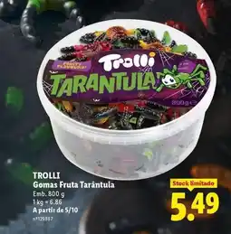 Lidl A+ - gomas fruta tarantula promoção