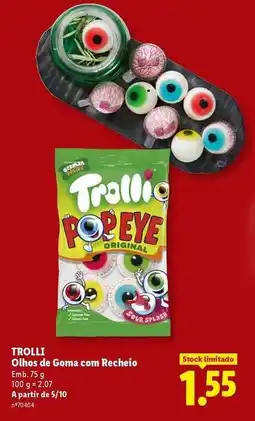 Lidl A+ - olhos de goma com recheio promoção