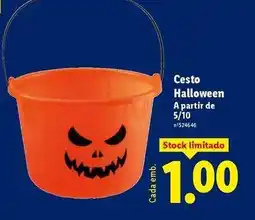 Lidl A+ - cesto halloween promoção