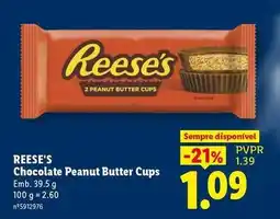 Lidl Reese's - chocolate peanut butter cups promoção