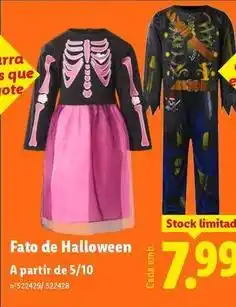 Lidl A+ - fato de halloween promoção