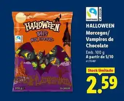 Lidl A+ - morcegos/vampiros de chocolate promoção